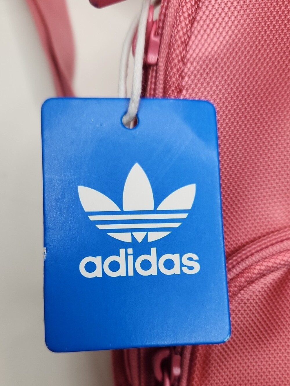 Adidas Originals Mini Backpack Pink NWT Trefoil Logo Compact Travel Bag - Picture 3 of 8